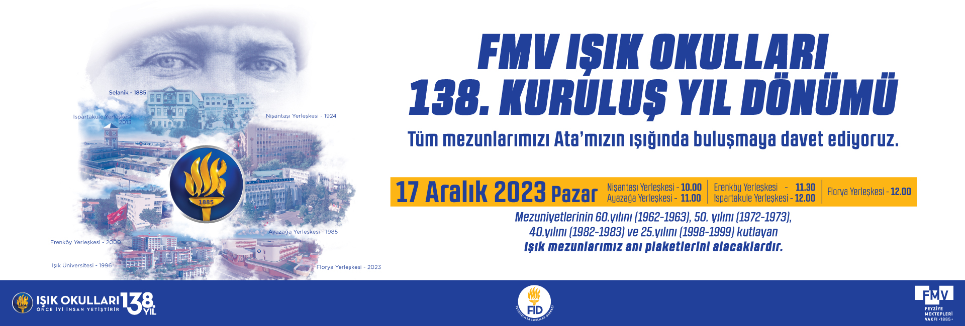 FMV Işık Okulları 138. Kuruluş Yıl Dönümü